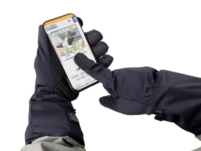 手袋をしたままでもスマホ操作できる