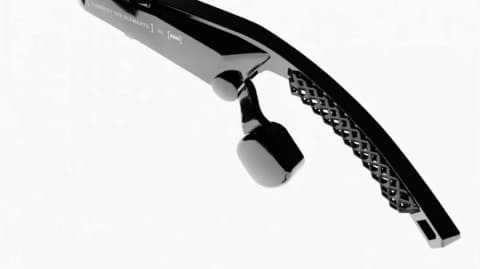 HOYA 骨伝導AudioGlass 中古 骨伝導イヤホン付きサングラス 人の声がクリアに聞こえる - 家電