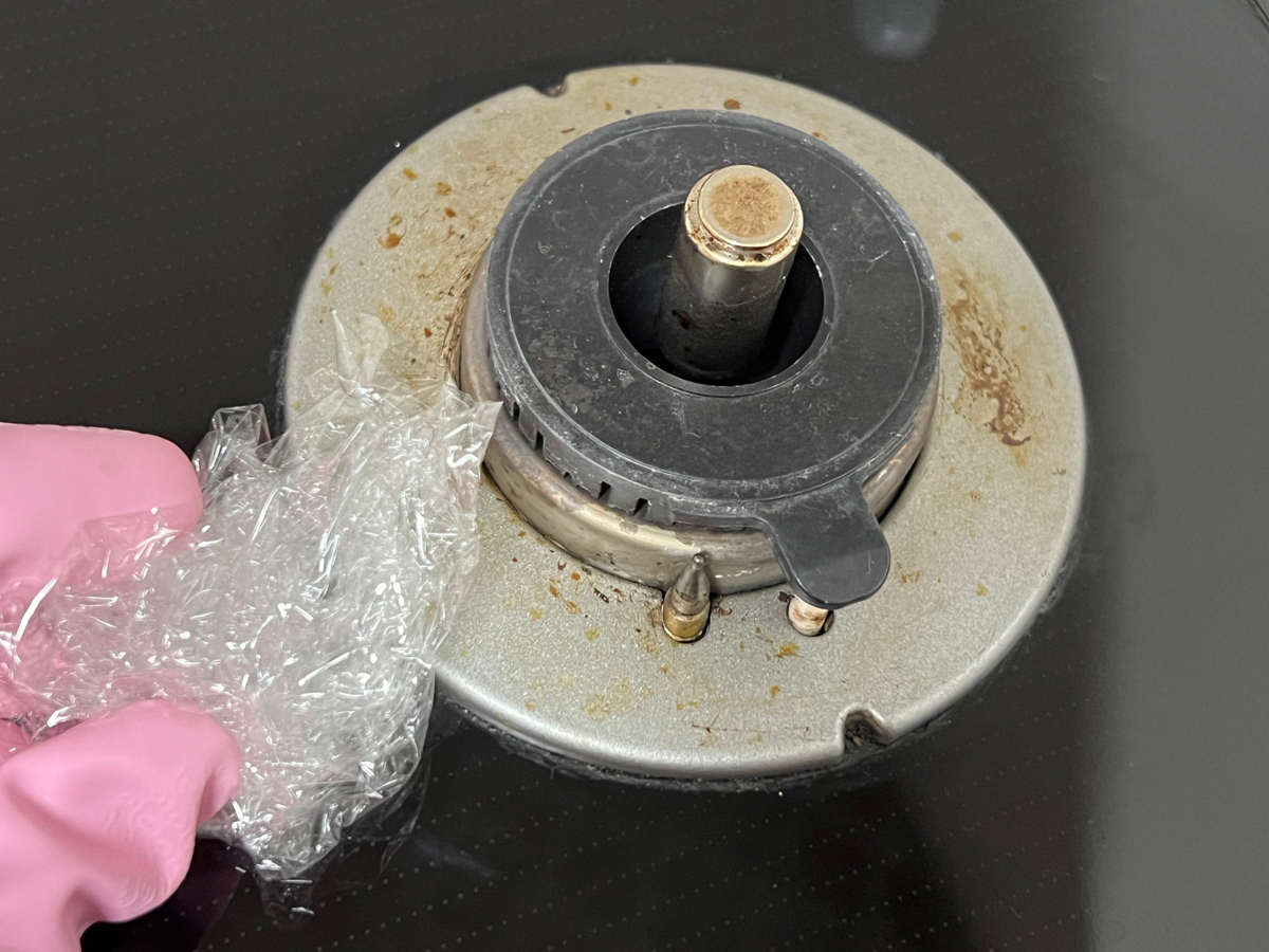 諦めていたコンロの茶色い汚れ