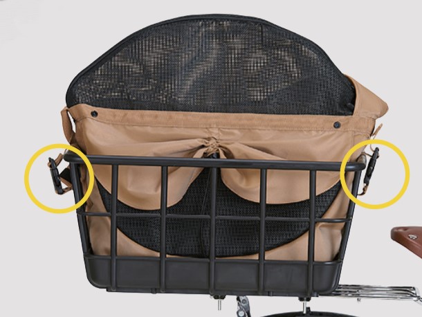 自転車用キャリーへの積載イメージ