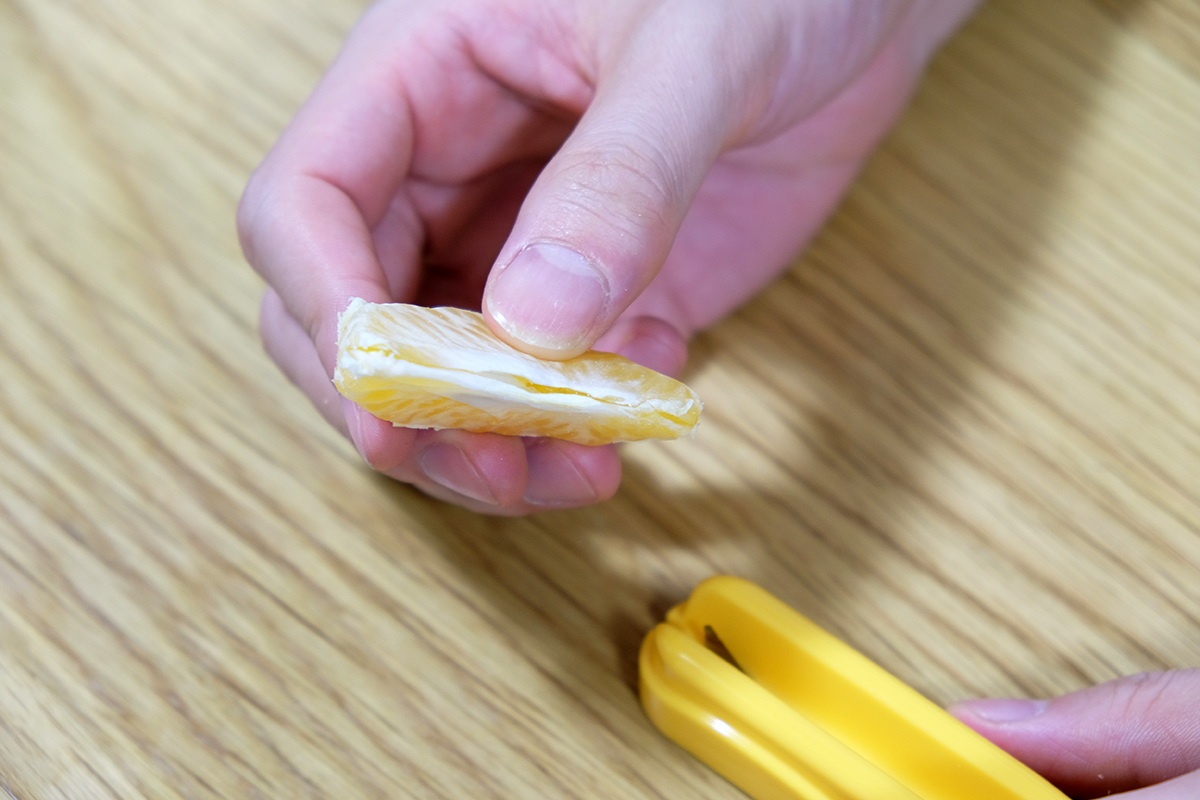 簡単に切れ目が入って、剥きやすくなりました
