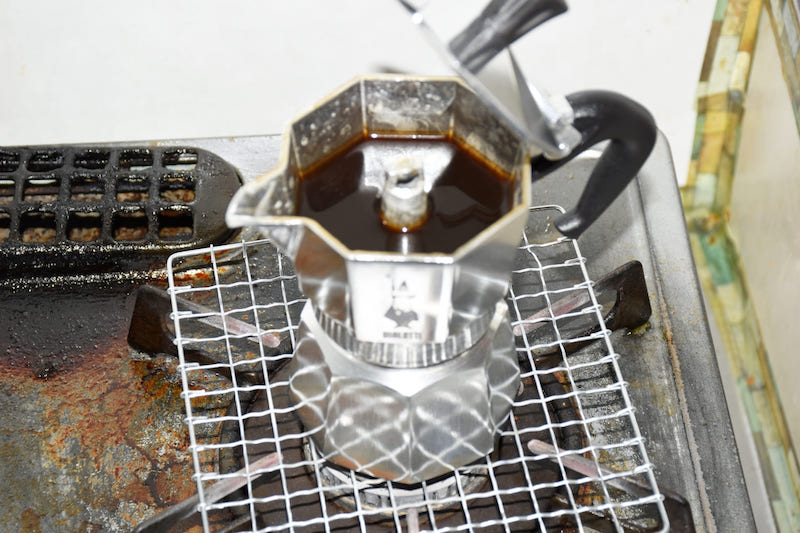 エスプレッソを作る工程も楽しい