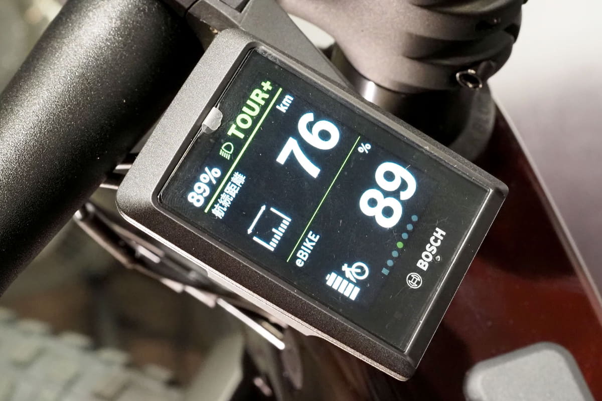 いろいろな走行データを表示させることができます