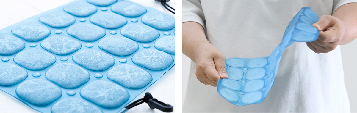 24マス独立構造で背中にフィットしやすい