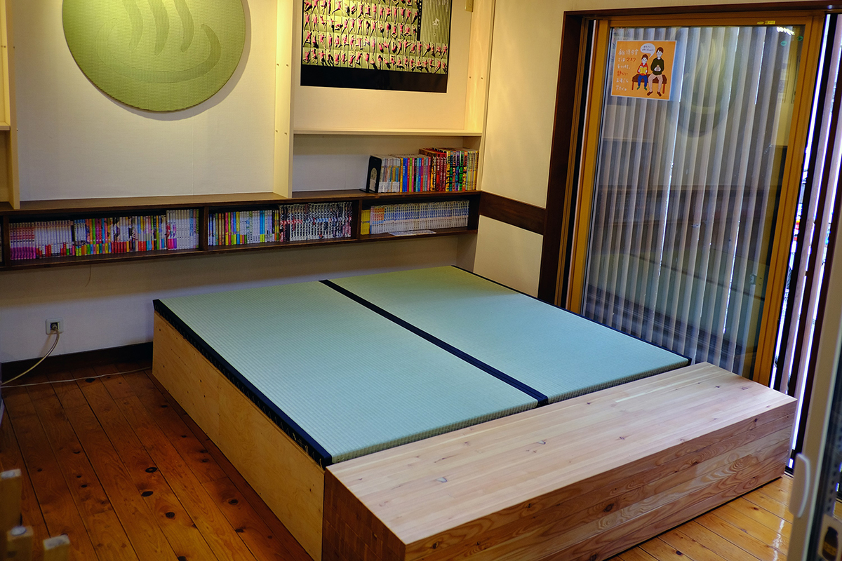 銭湯・温浴施設のリラックススペースなどに導入されている