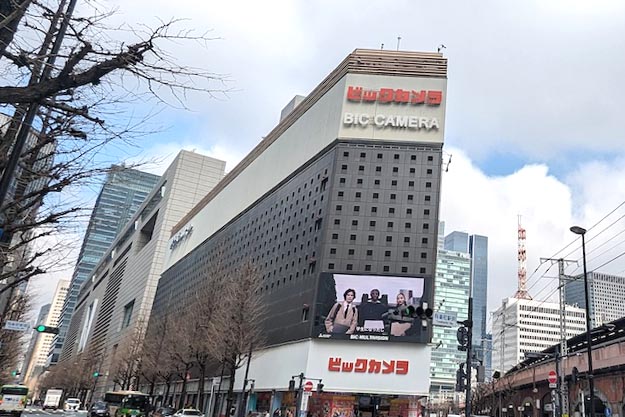 取材したビックカメラ有楽町店。しょっちゅうテレビに出てくる有名店だ
