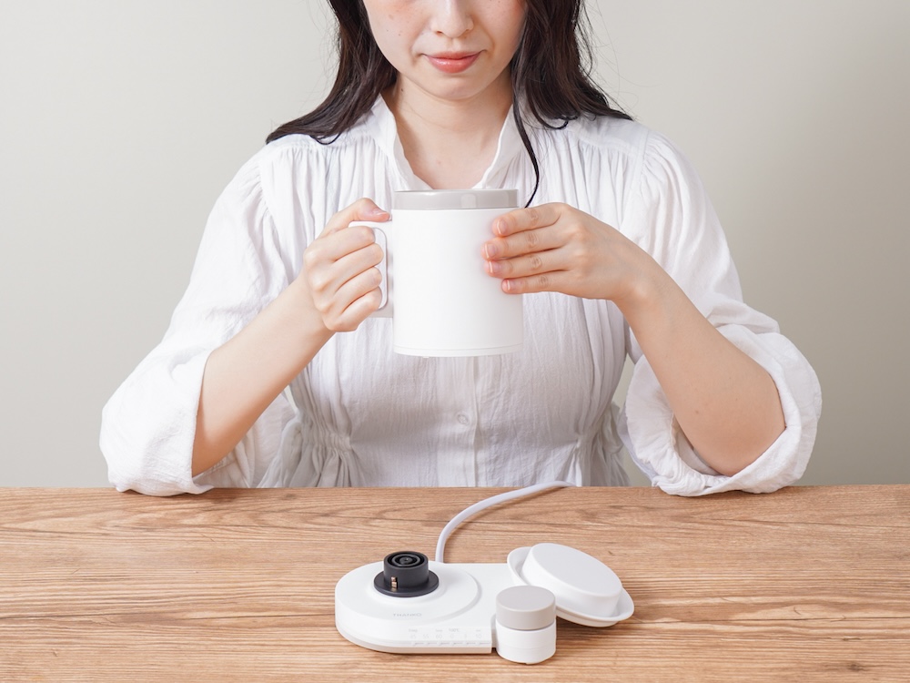 本格白湯も飲み物も 沸かして飲めるマグケトル「MAGKTLH」
