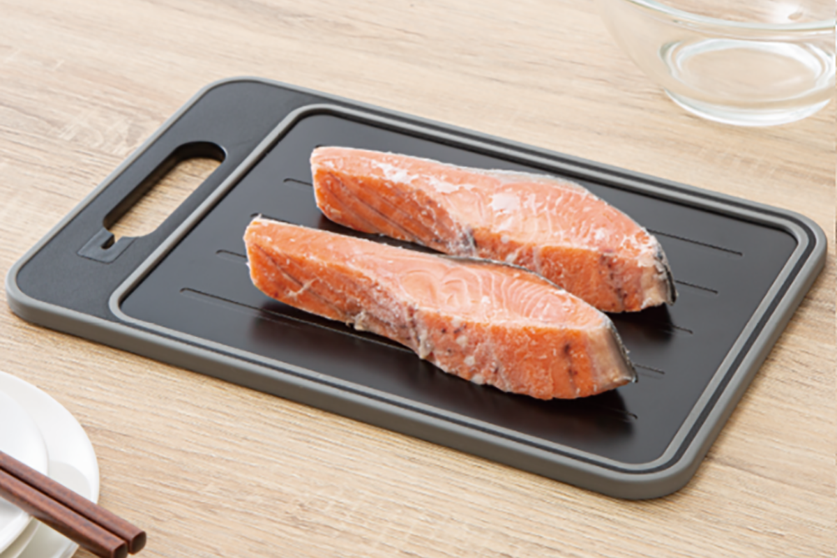 解凍プレートシャープナー付きまな板 KY023