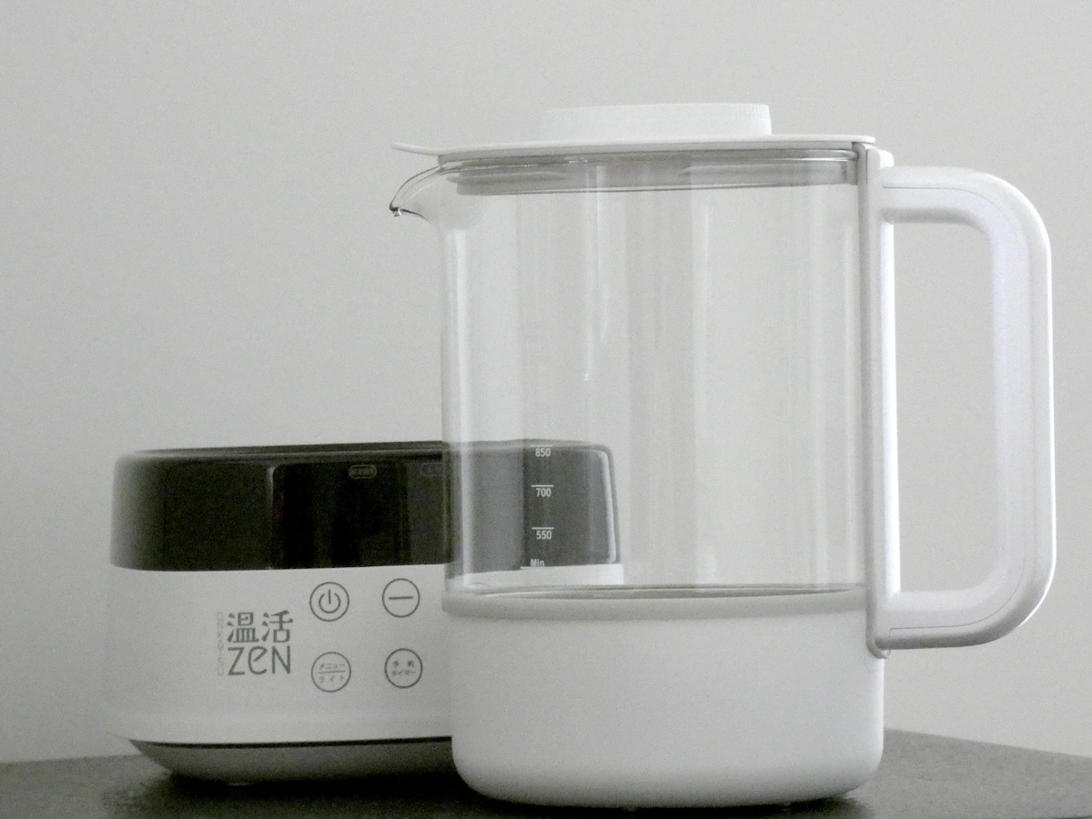 ガラス容器の内部は水洗いできる