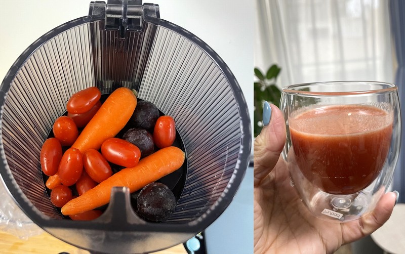 こちらはアトリエの「H70ST」。ブドウ、ニンジン、ミニトマトの組み合わせ