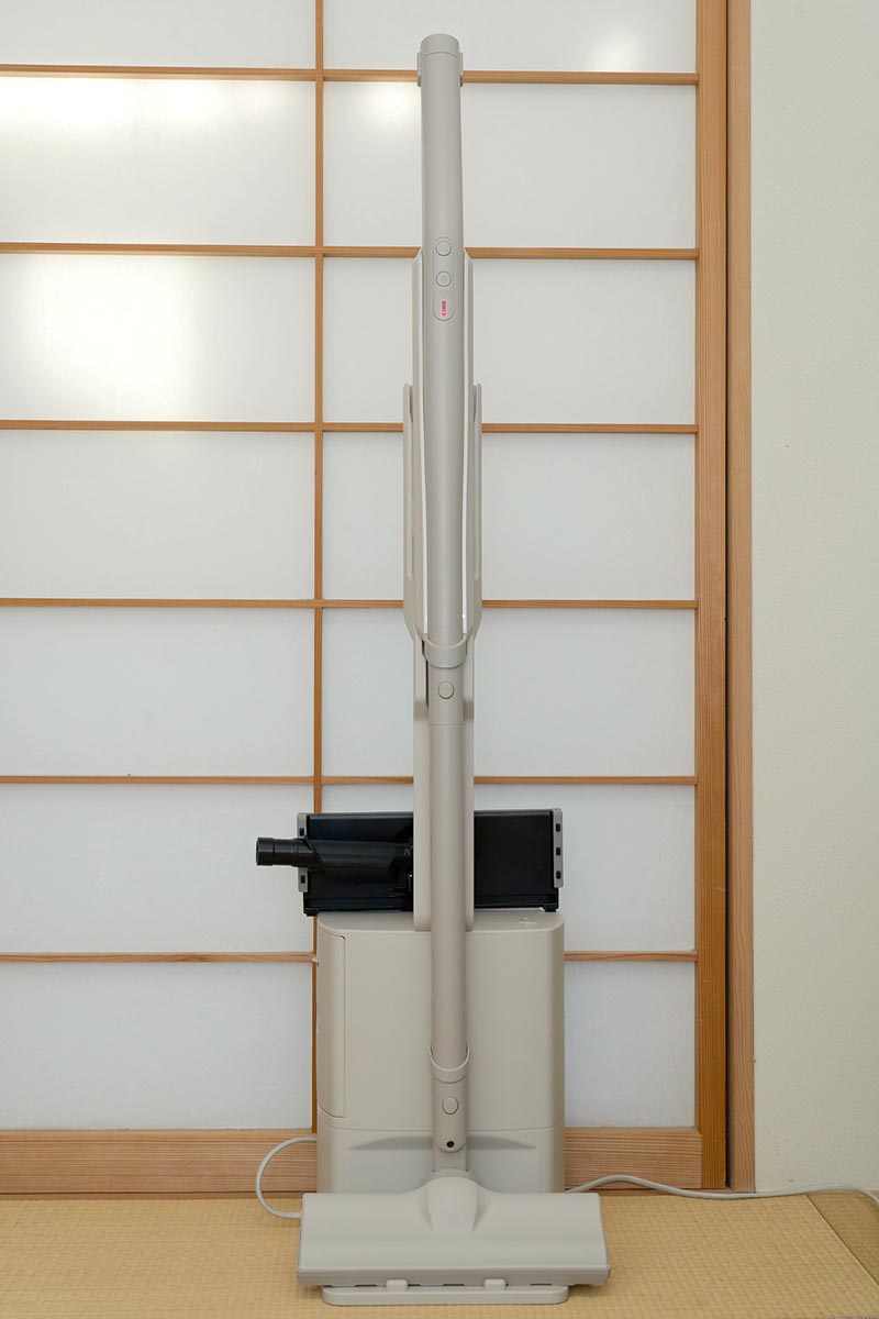 掃除機本体をセットしたところ