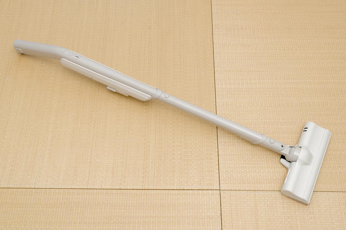 ハンドル、延長管、ヘッドの3つを装着した状態