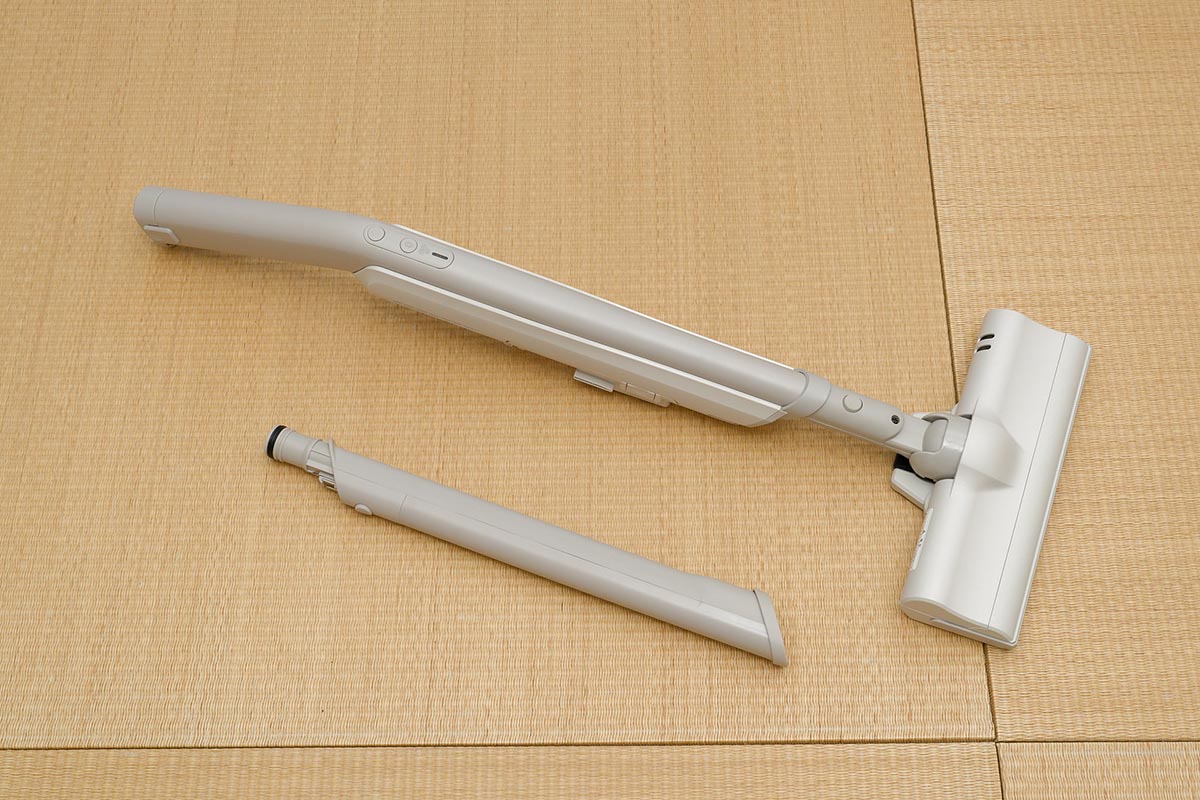 延長管を外してハンディタイプなスタイルにしたところ