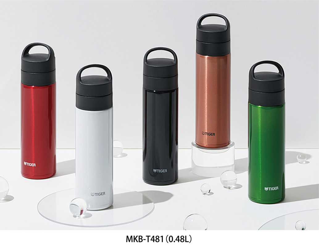 「MKB-T481」は、パールホワイト、パールブラック、クリアーカッパー、クリアーグリーン、クリアーレッドの5色展開