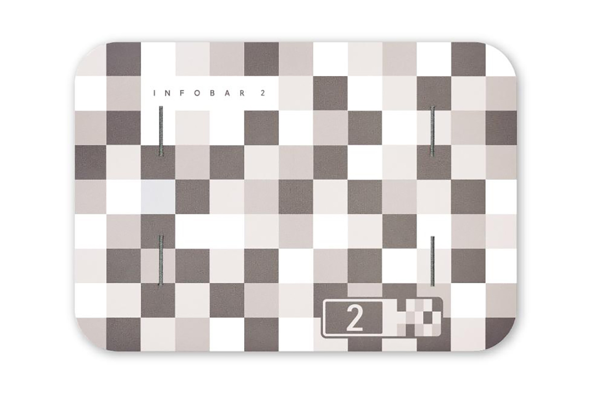 「INFOBAR 2 WARM GRAY」デザイン