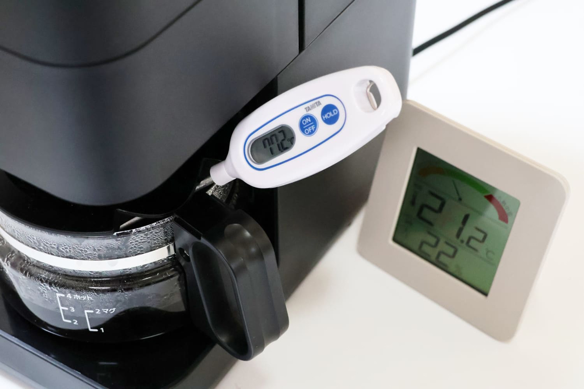 抽出直後は77.2℃