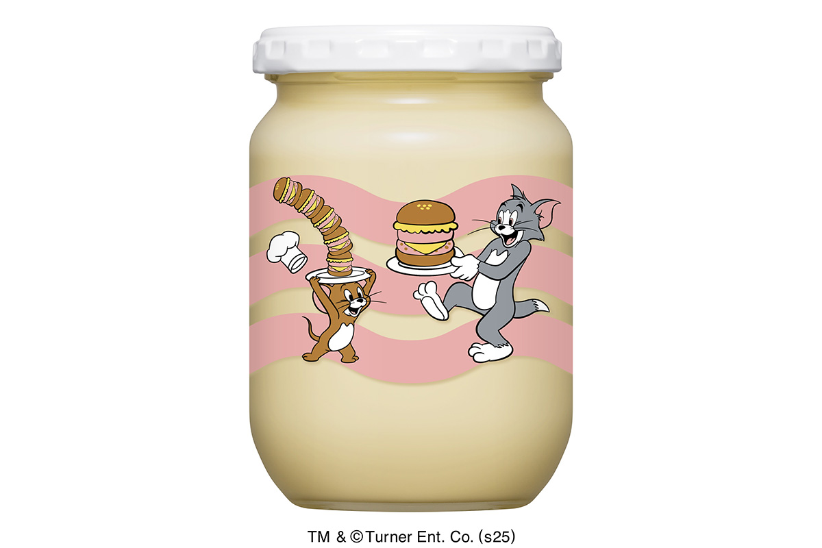 2月から発売の「マヨネーズ・トムとジェリー(瓶)」