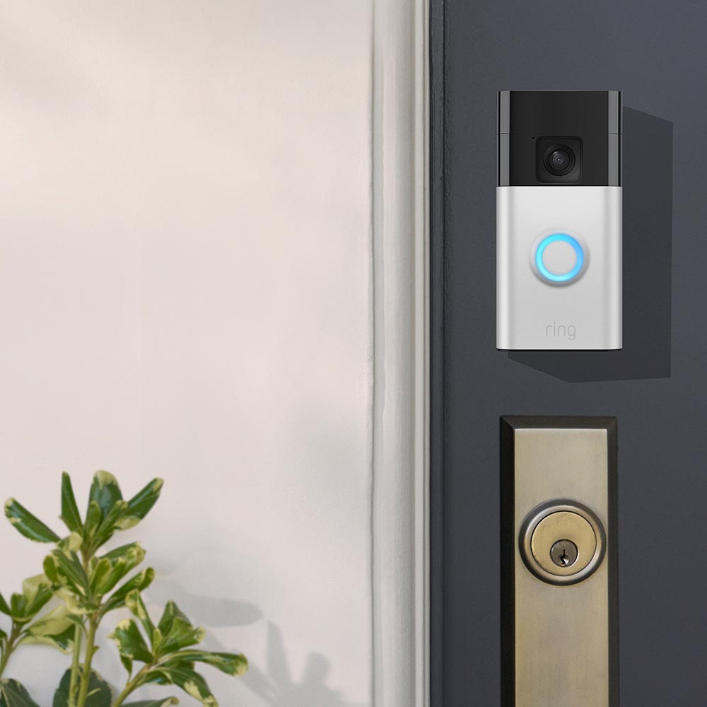 「Ring Battery Doorbell」の設置例