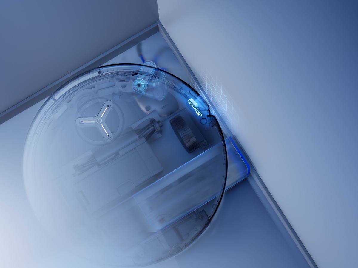 壁際や角もしっかり清掃できる