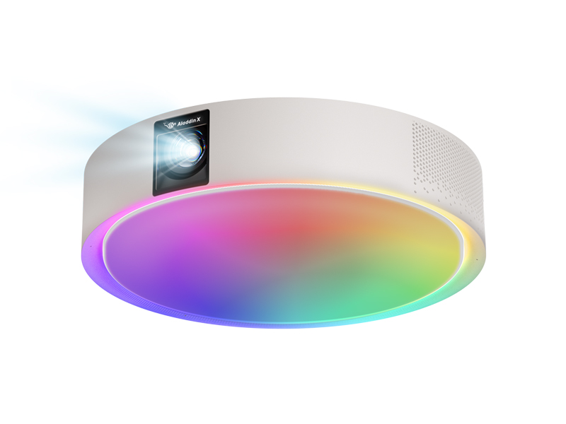 <a href=" https://kaden.watch.impress.co.jp/docs/news/1632511.html " class="n" target="_blank">Aladdin X「照明一体型プロジェクター Aladdin X2 Light」</a>