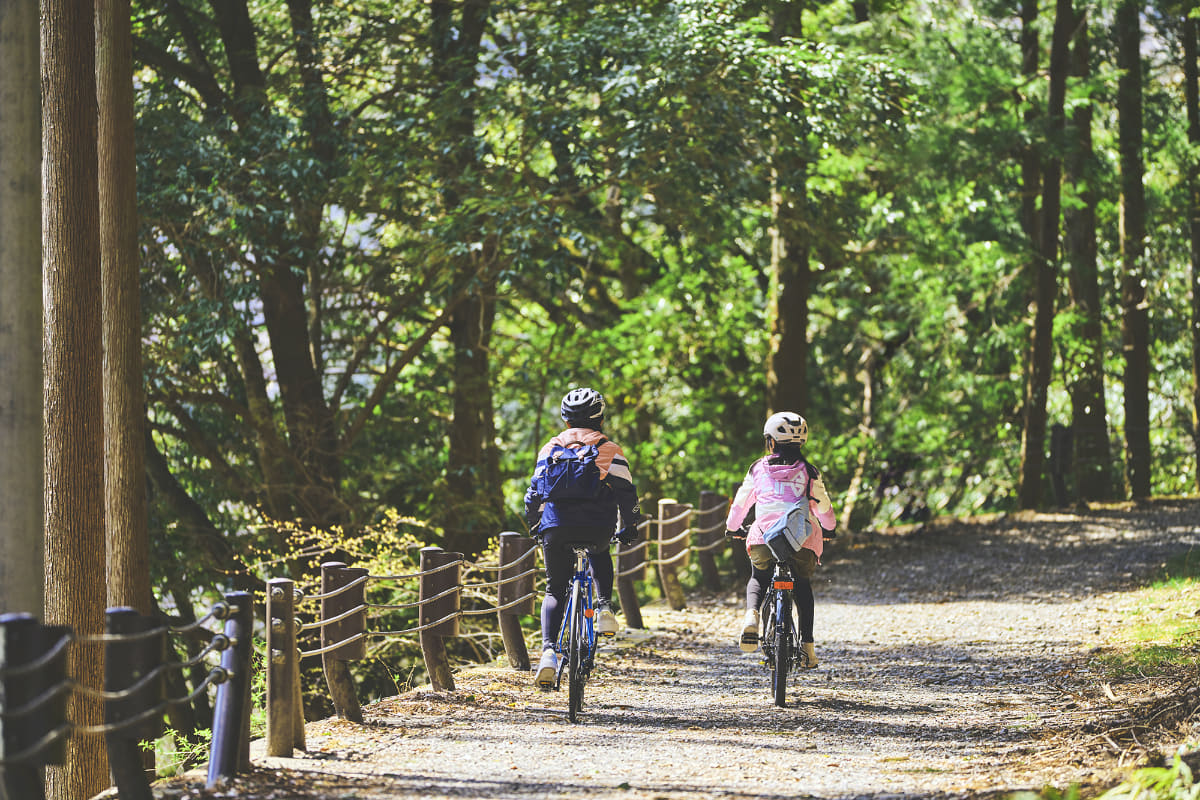 しばらくして砂利道が出現