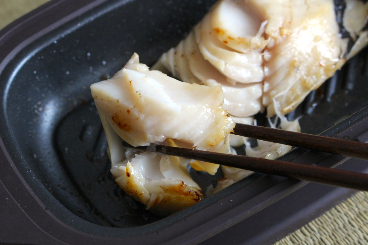 焼き目が付いて香ばしく、身もふっくらして美味しい!