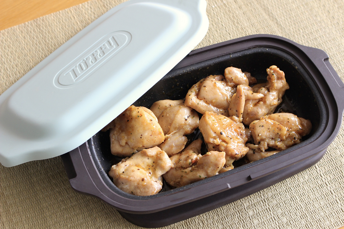 電子レンジで“焼く”調理ができるグリルディッシュが便利でした