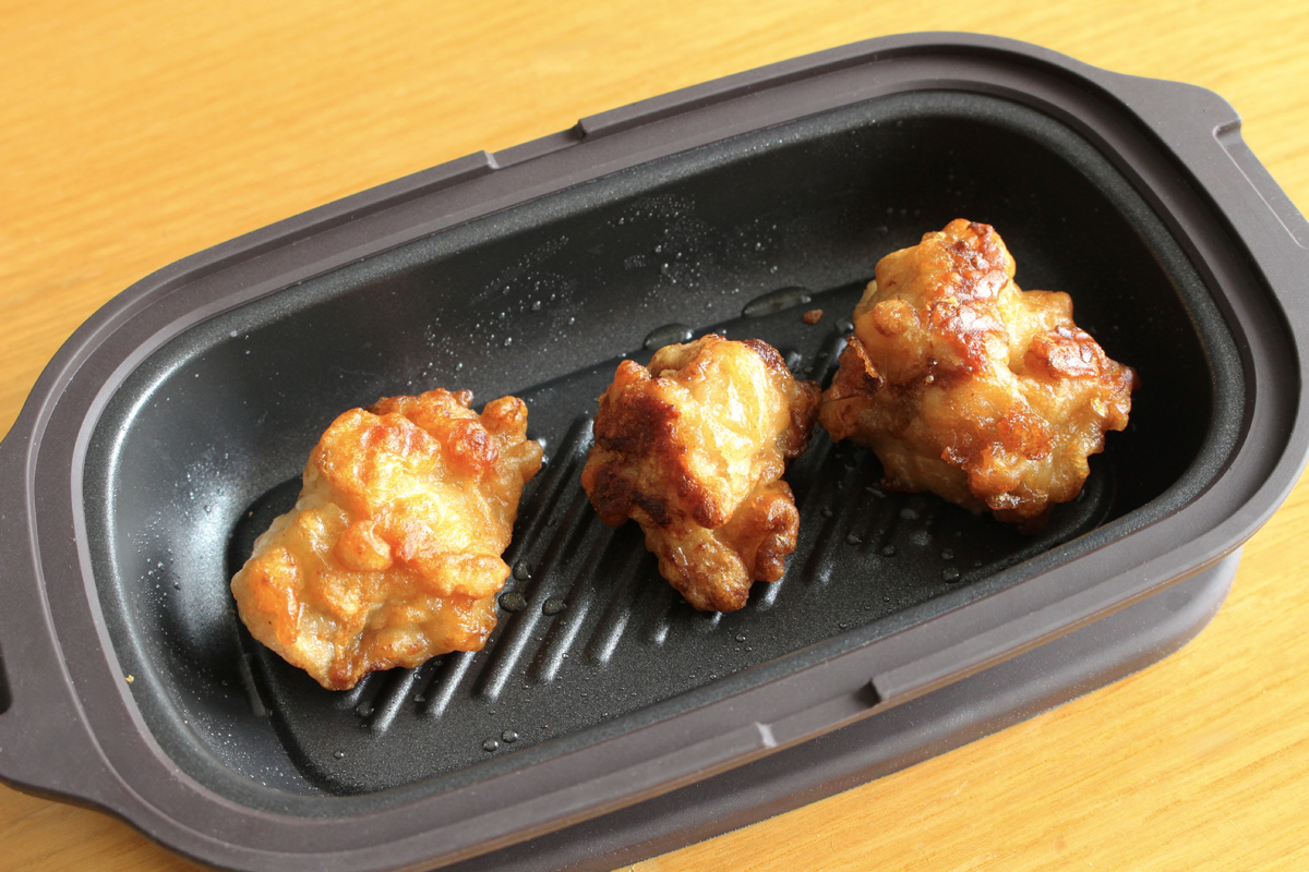 コロッケも唐揚げも、美味しく復活! 温め直しの加熱時間は食材によりますが、大体トータルで3〜5分が目安