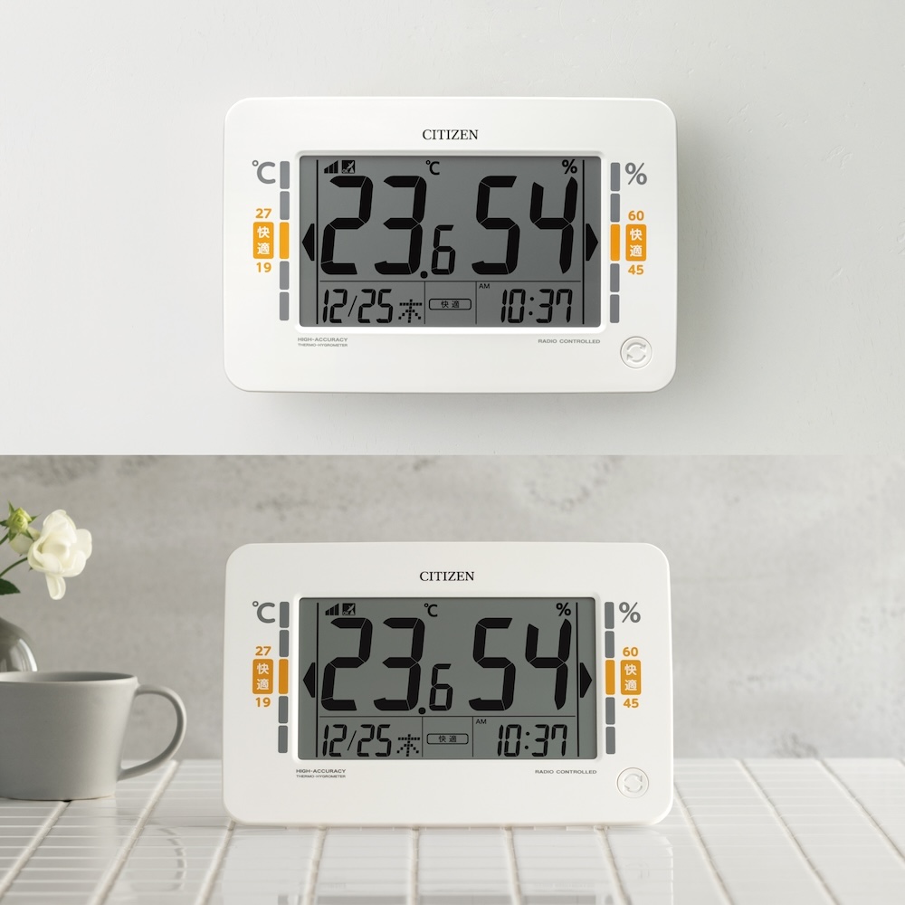 掛時計としても置時計としても使える