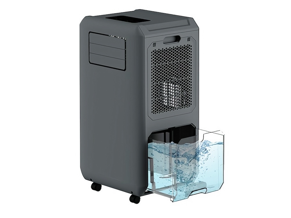 タンク内の水で直接排気熱を冷却することで排熱も抑える。そのため排気ダクトが不要