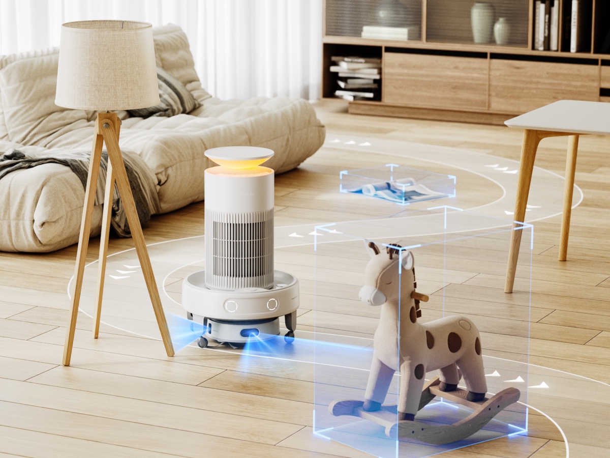 バッテリー内蔵の移動ベースに同社家電を設置