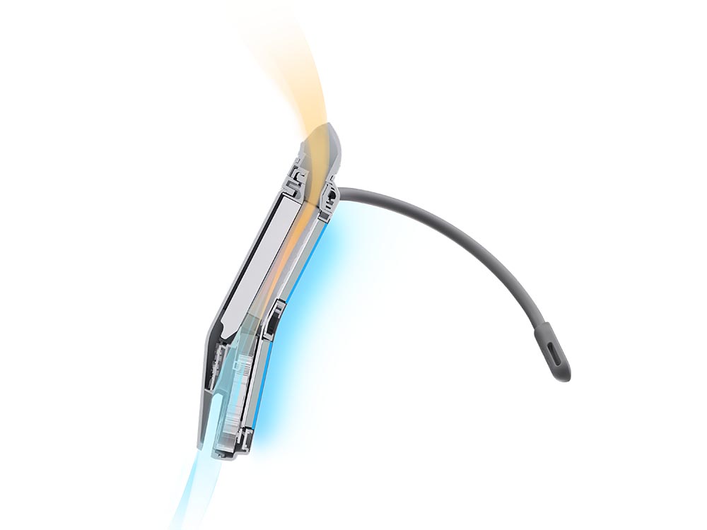 ペルチェ素子の特徴を活かし、冷たさは肌へ伝えて、発した熱は外へ放出