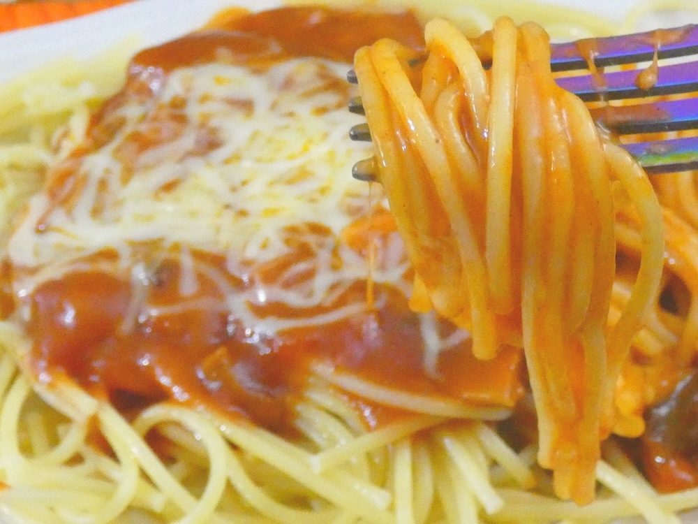 しっかりとしたコシのあるパスタ