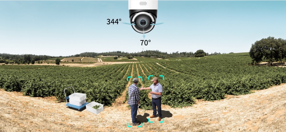 レンズの視野角は138度で首振りに対応。人やペットの動きに自動で追従して写す