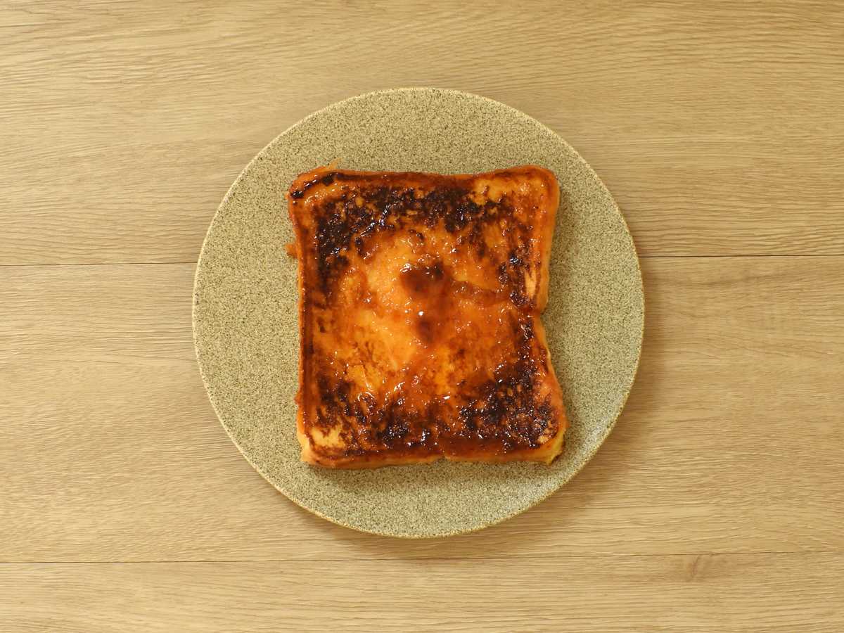 カリッと焼き上がったら完成です