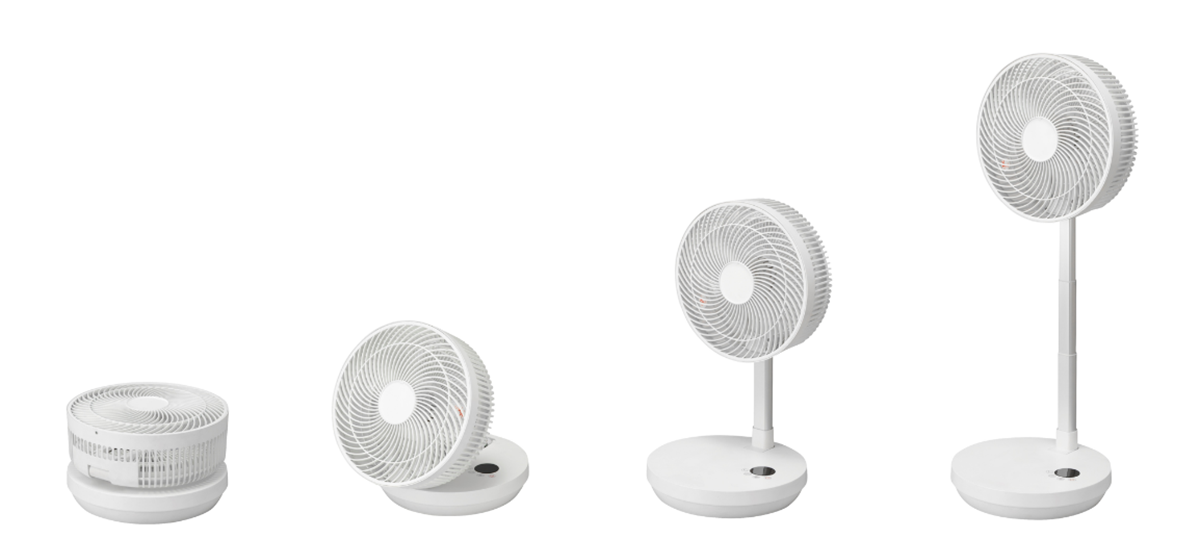 コンパクトに折りたためる