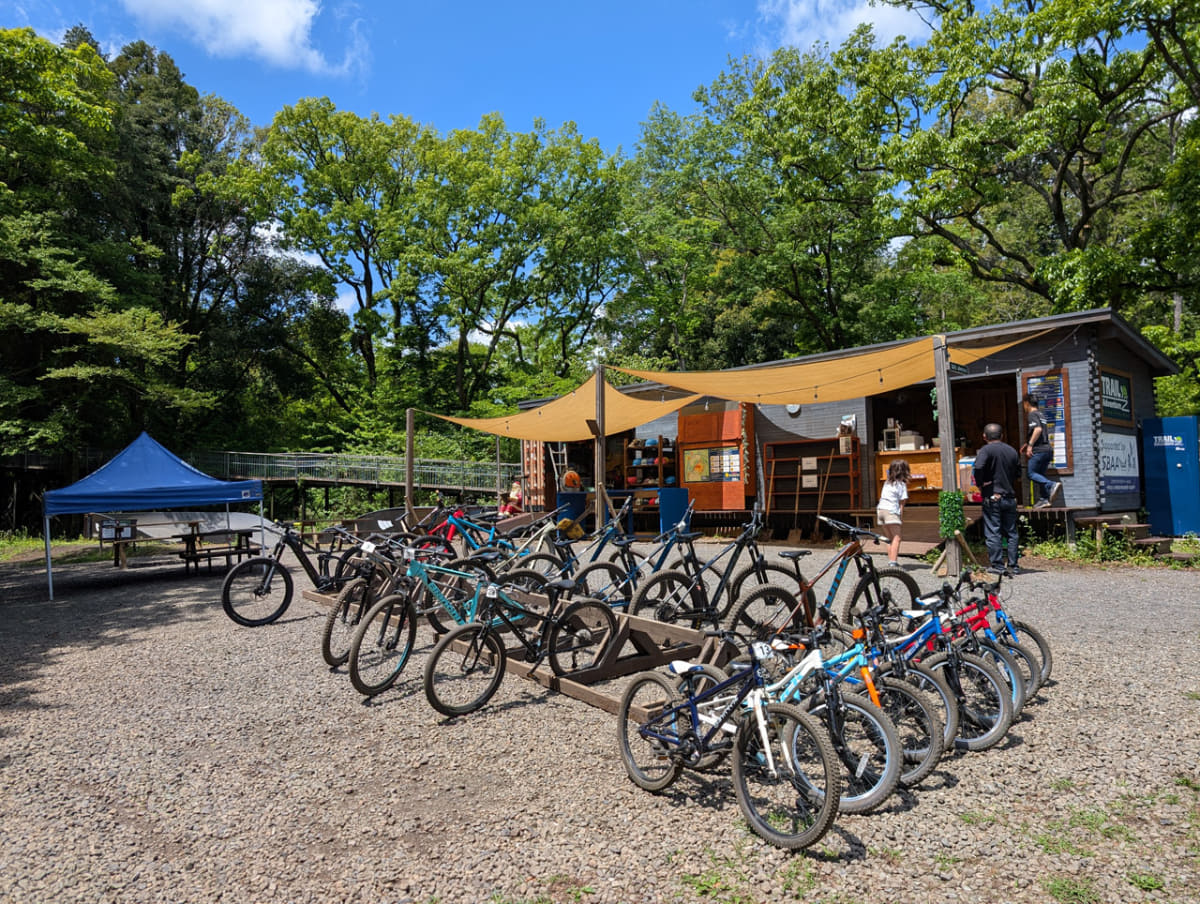 e-MTBを含むレンタル車両が大量に