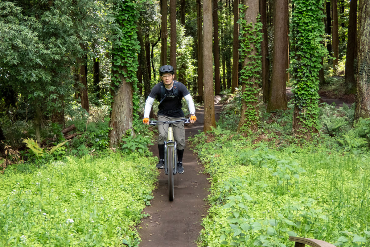 初心者向けなので、起伏が少なく、平和なコース