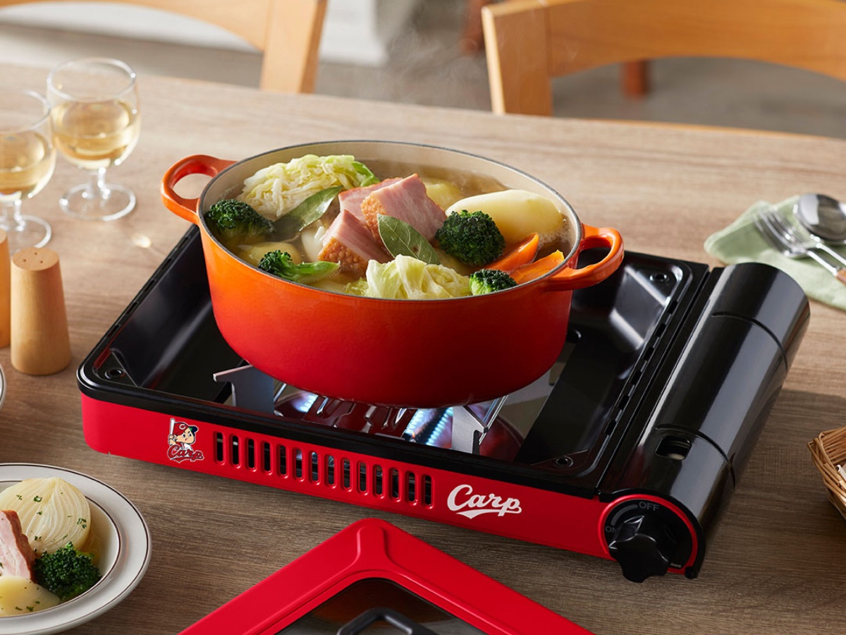 五徳付きでカセットコンロとしても使える