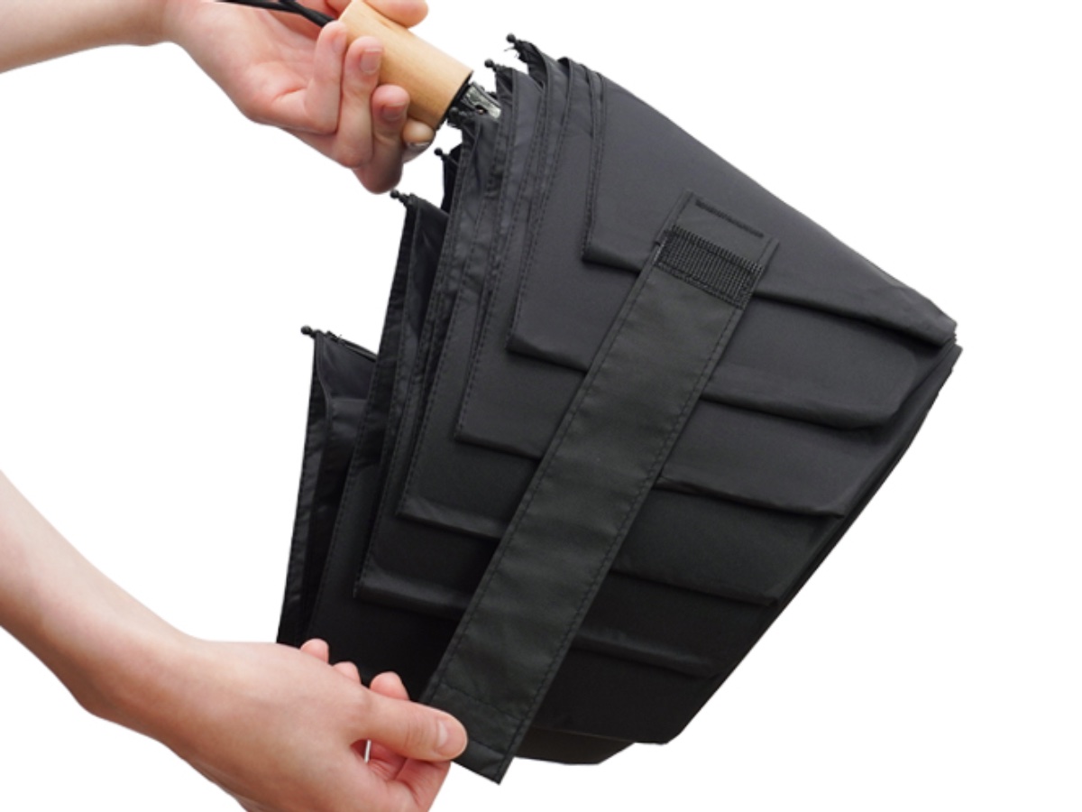 素早くきれいに折りたためる