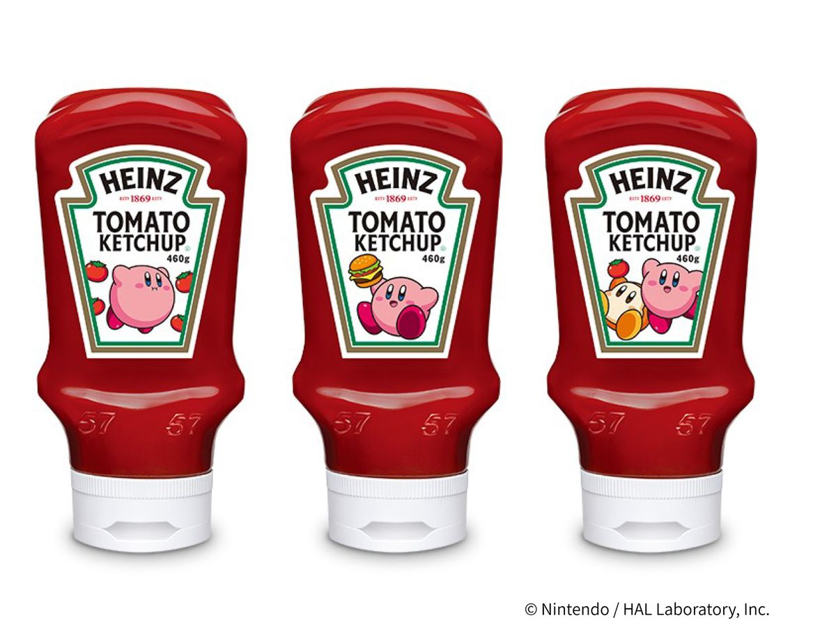 ハインツ トマトケチャップ 逆さボトル 星のカービィコラボ