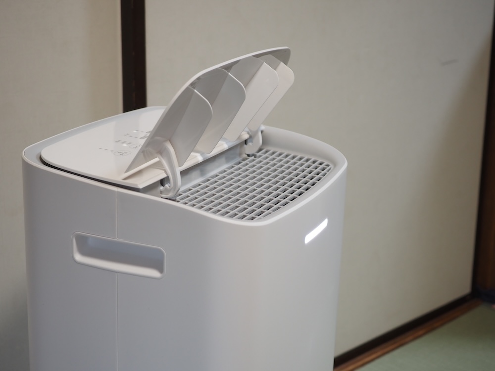 上下の風向きを広範囲で変えられる