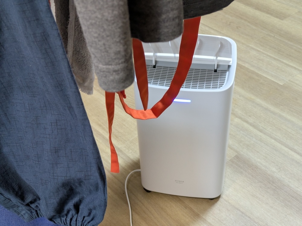 部屋干し時に使うと、より早く乾くような気がする