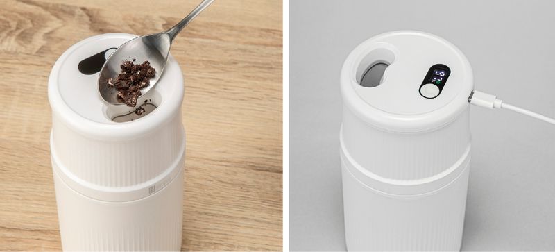 運転中に食材を追加できる