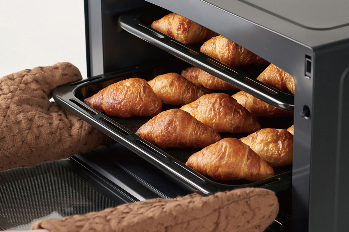 パンもふっくらと焼き上げられる