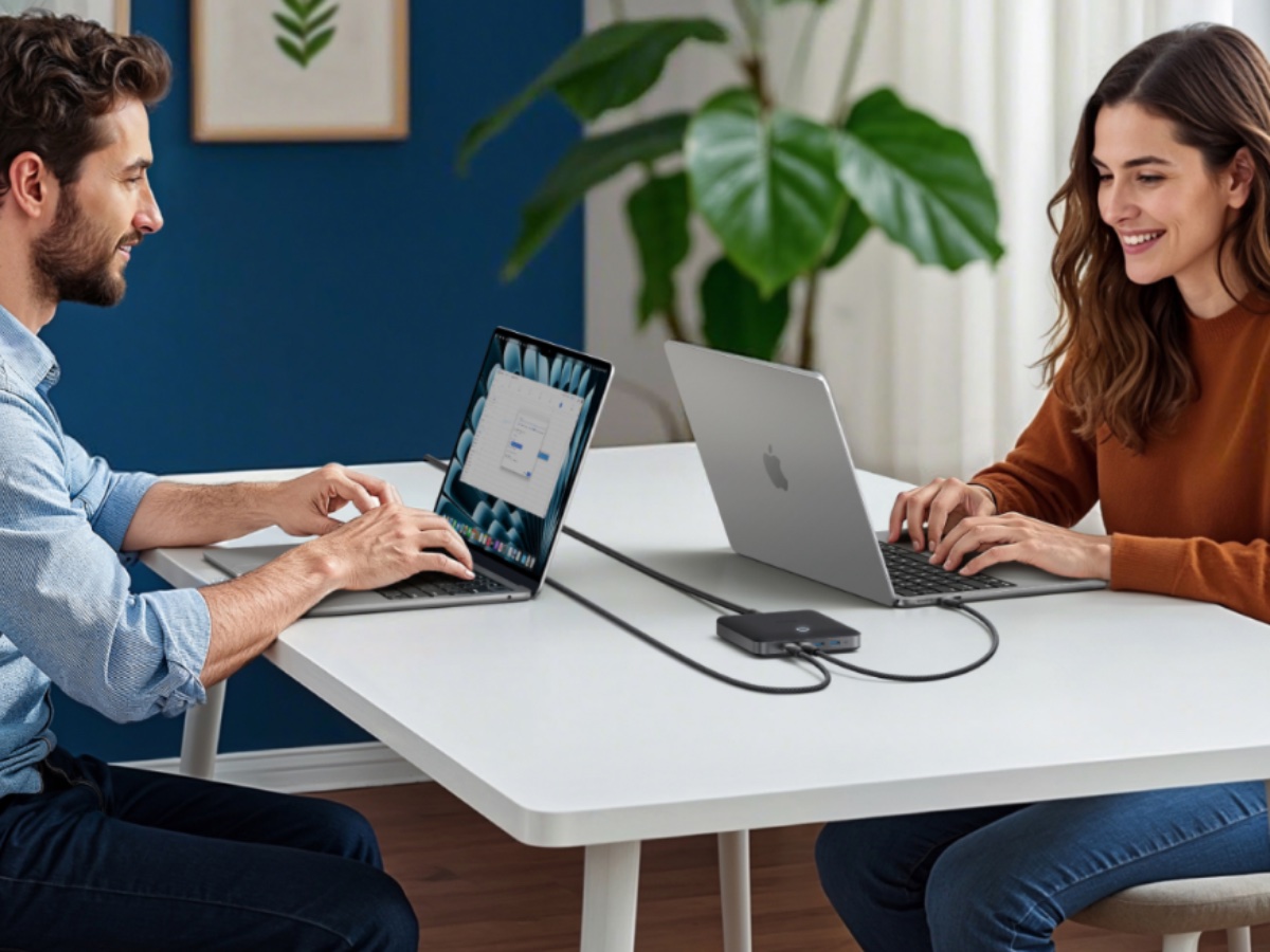 合計最大130Wの高出力。MacBook Airは2台同時に充電できる