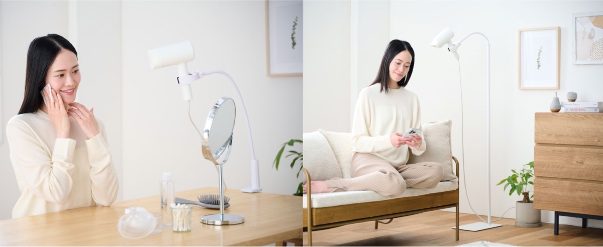 ながらで髪を乾かせるため、時間を有効活用できる