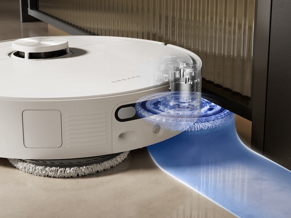 自動的にモップが壁際まで伸びるモップエクステンド機能を搭載