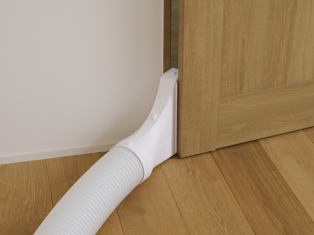 ドアの最小限のスペースから排熱できる