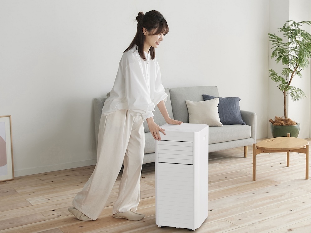 キャスター搭載で、室内を移動させやすい